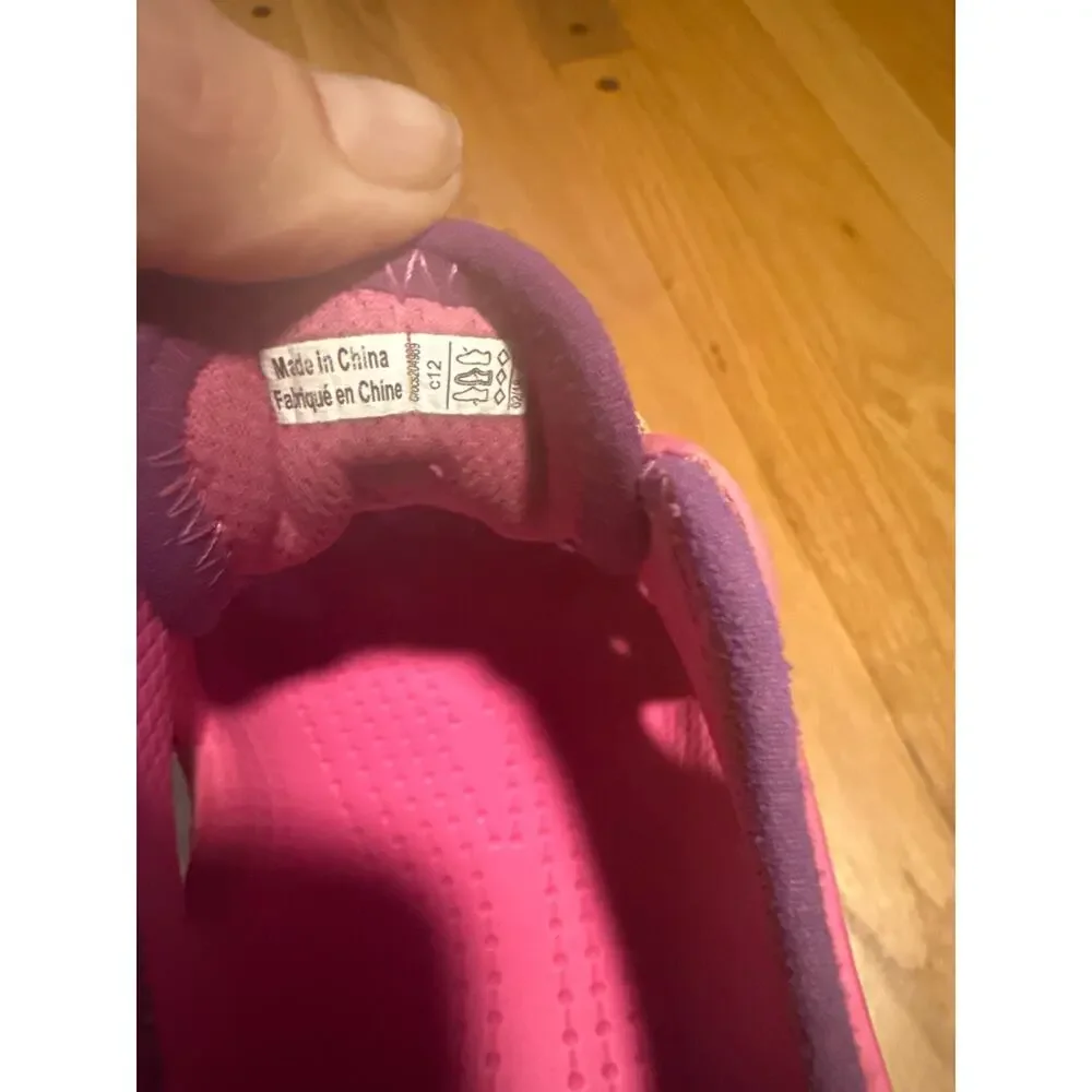 Crocs Swiftwater Play Shoes Pink/Lime/Yellow Kids Sz C12